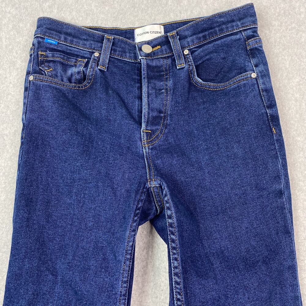 Cotton Citizen Womens 26 Cindy Jean Blue Stretch Denim Button Fly - Picture 2 of 12